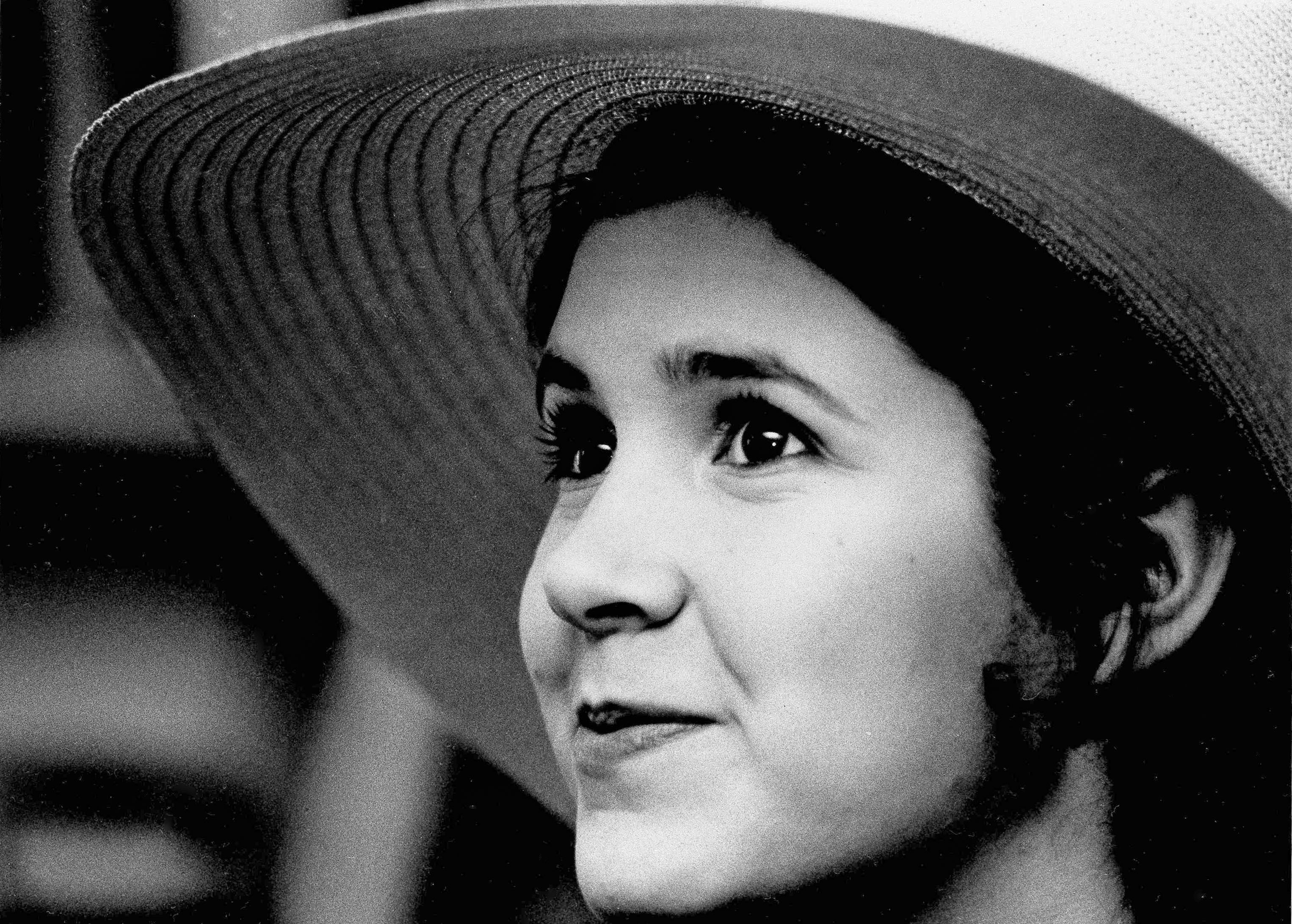 FILE - This May 2, 1973 file photo shows Carrie Fisher, the 16-year-old daughter of Debbie Reynolds and Eddie Fisher, in New York. On Tuesday, Dec. 27, 2016, a publicist says Carrie Fisher has died at the age of 60. (AP Photo/Jerry Mosey, File) Obit Carrie Fisher